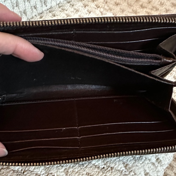 Gucci Dark Brown GG Embossed Leather Wallet - Picture 13 of 16